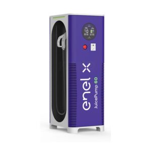 Ładowarka samochodowa EV Enel X JuicePump 60 , CCS2 x 2, kabel (5m) do 60 kW, trójfazowy, ładowanie równoległe, RFID, wifi, cellular, global SIM MVNO, bluetooth